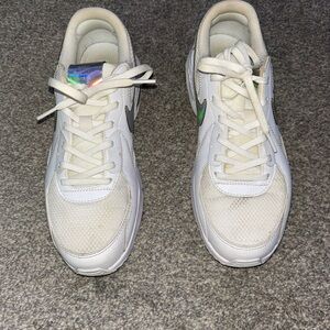 Nike White AirMax Sneakers with Iridescent Accents